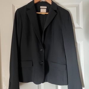 Club Monaco Italian Wool Blazer in Black